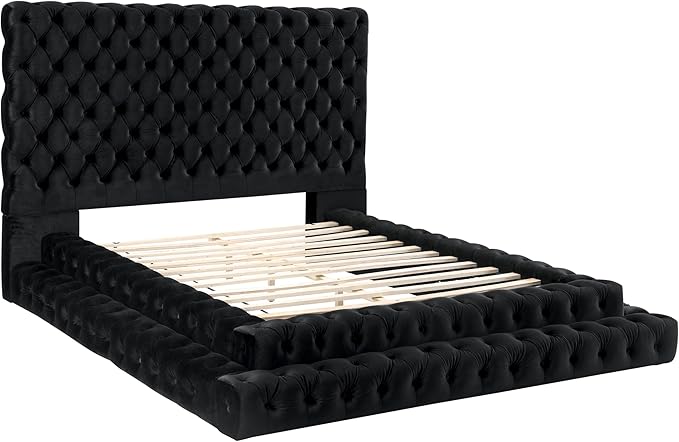 Dutch Velvet King Size Bed – Luxury Upholstered Bed Frame