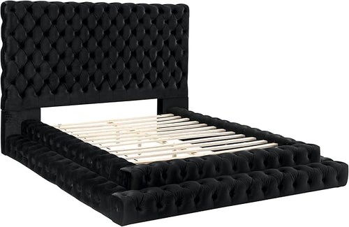 Dutch Velvet King Size Bed – Luxury Upholstered Bed Frame