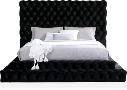 Dutch Velvet King Size Bed – Luxury Upholstered Bed Frame